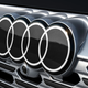 A photo of the updated Audi badge.